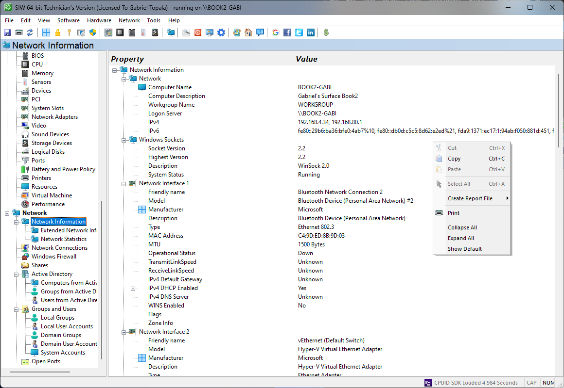 SIW | Basic Information about Network Configuration