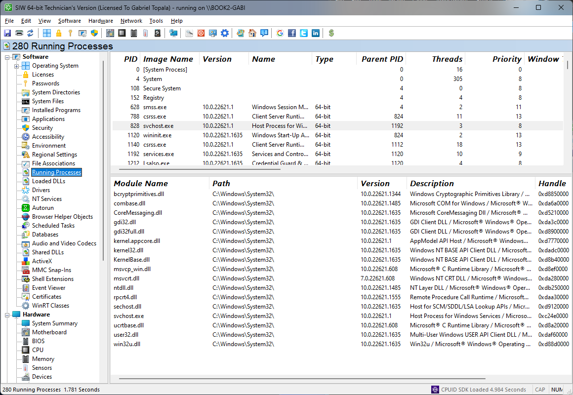 SIW | Running Processes