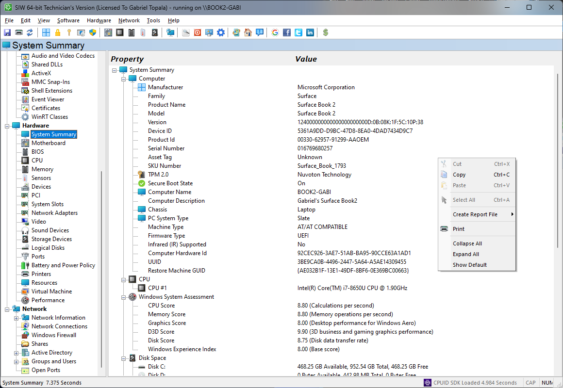 SIW | System Summary